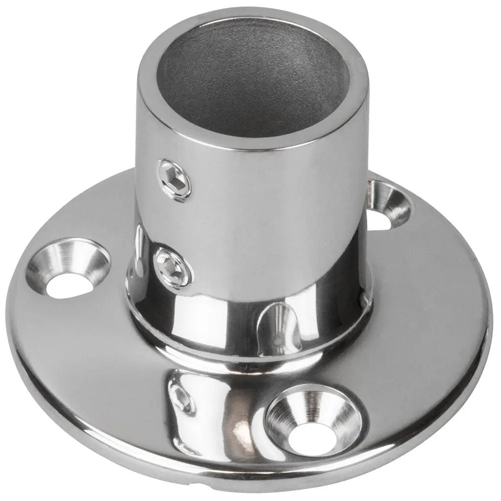 Sea-Dog Rail Base Fitting 2-3/4" Round Base 90 316 Stainless Steel - 1" Od [280901-1] 1