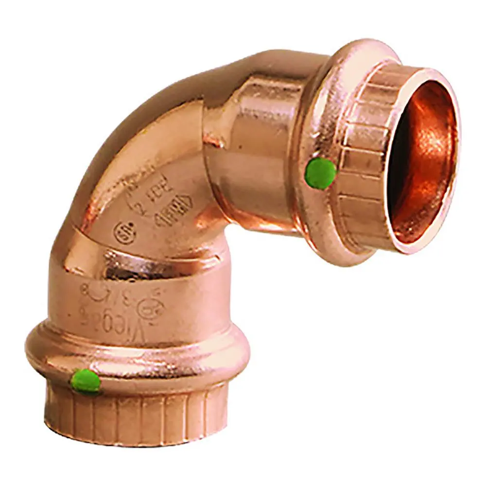 Viego Propress 3/4" - 90 Copper Elbow - Double Press Connection - Smart Connect Technology [77022] 1