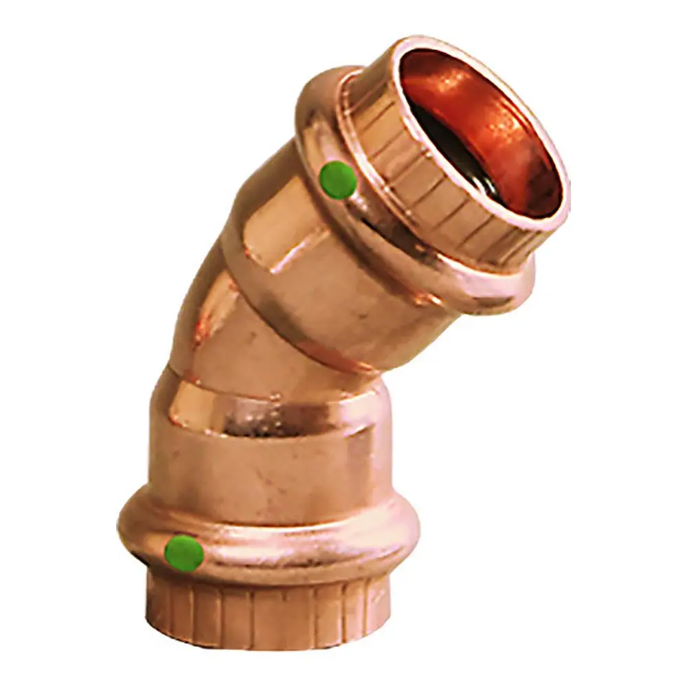 Viega Propress 1/2" - 45 Copper Elbow - Double Press Connection - Smart Connect Technology [77607] 1