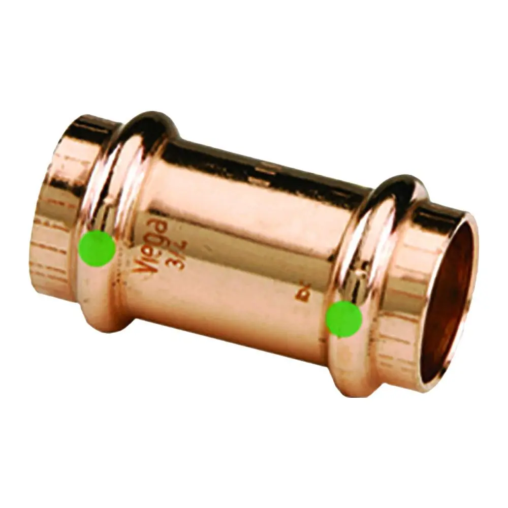 Viega Propress 1-1/4" Copper Coupling W/Stop - Double Press Connection - Smart Connect Technology [78062] 1
