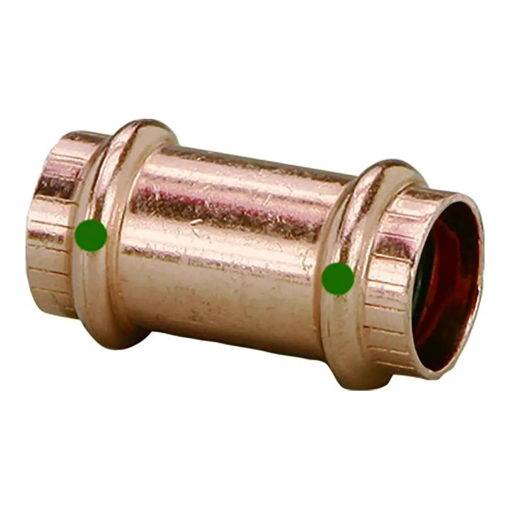 Viega Propress 1/2" Copper Coupling W/O Stop - Double Press Connection - Smart Connect Technology [78172] 1