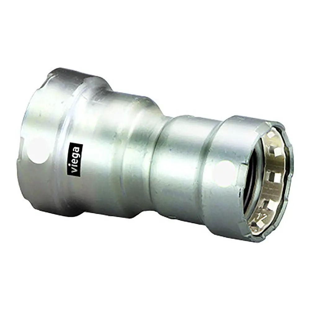 Viega Megapress 1-1/2" X 1" Stainless Steel 304 Reducer - Double Press Connection - Smart Connect Technology [95345] 1
